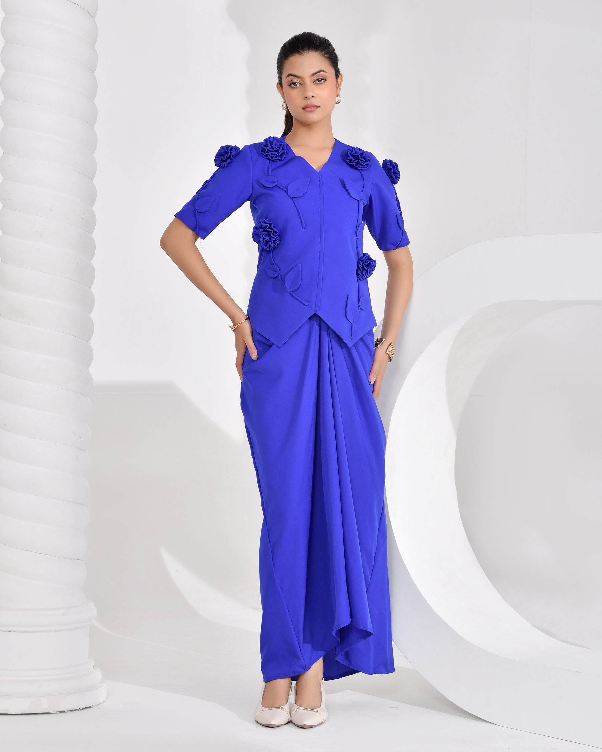 Royal Azure Drape Set