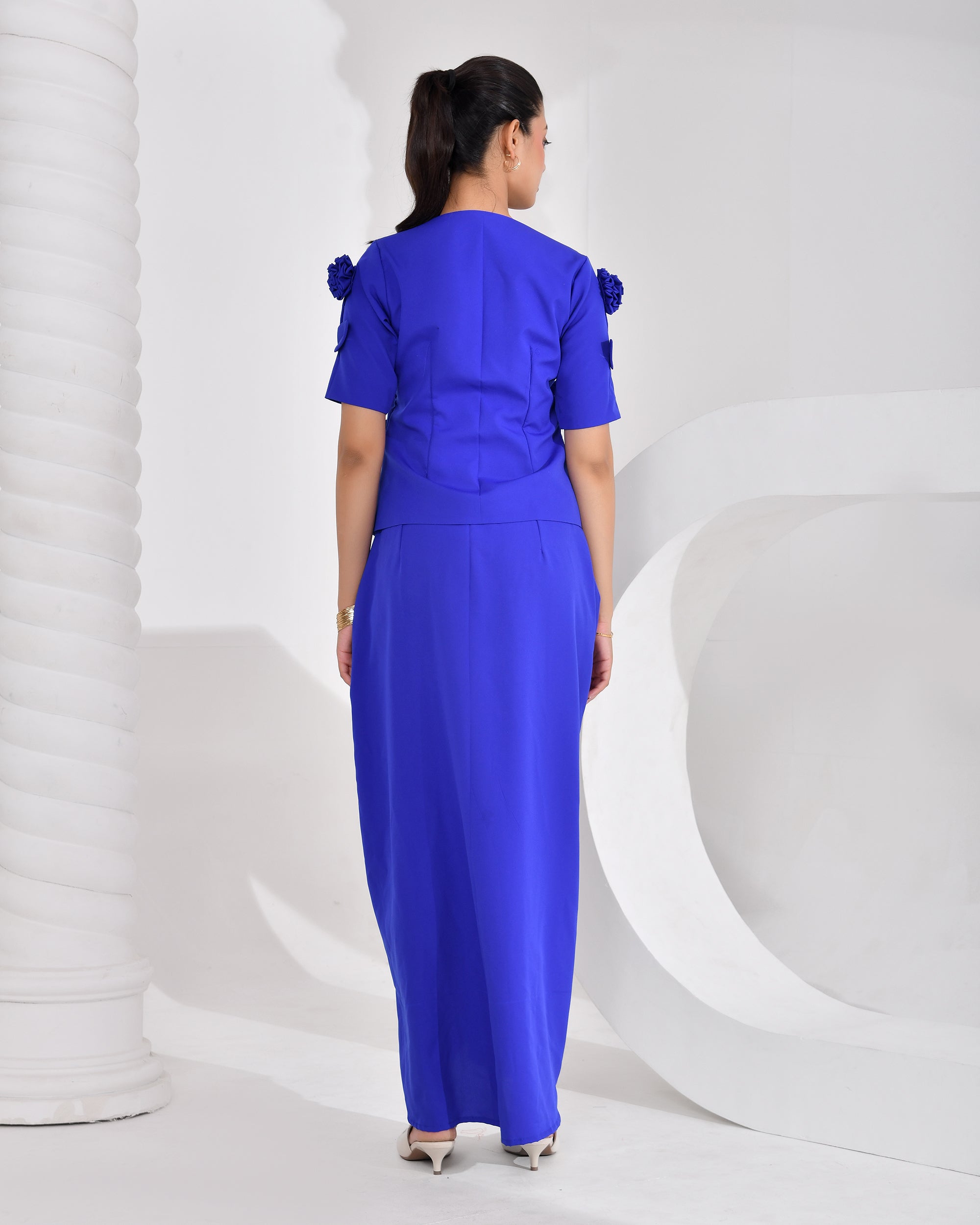 Royal Azure Drape Set