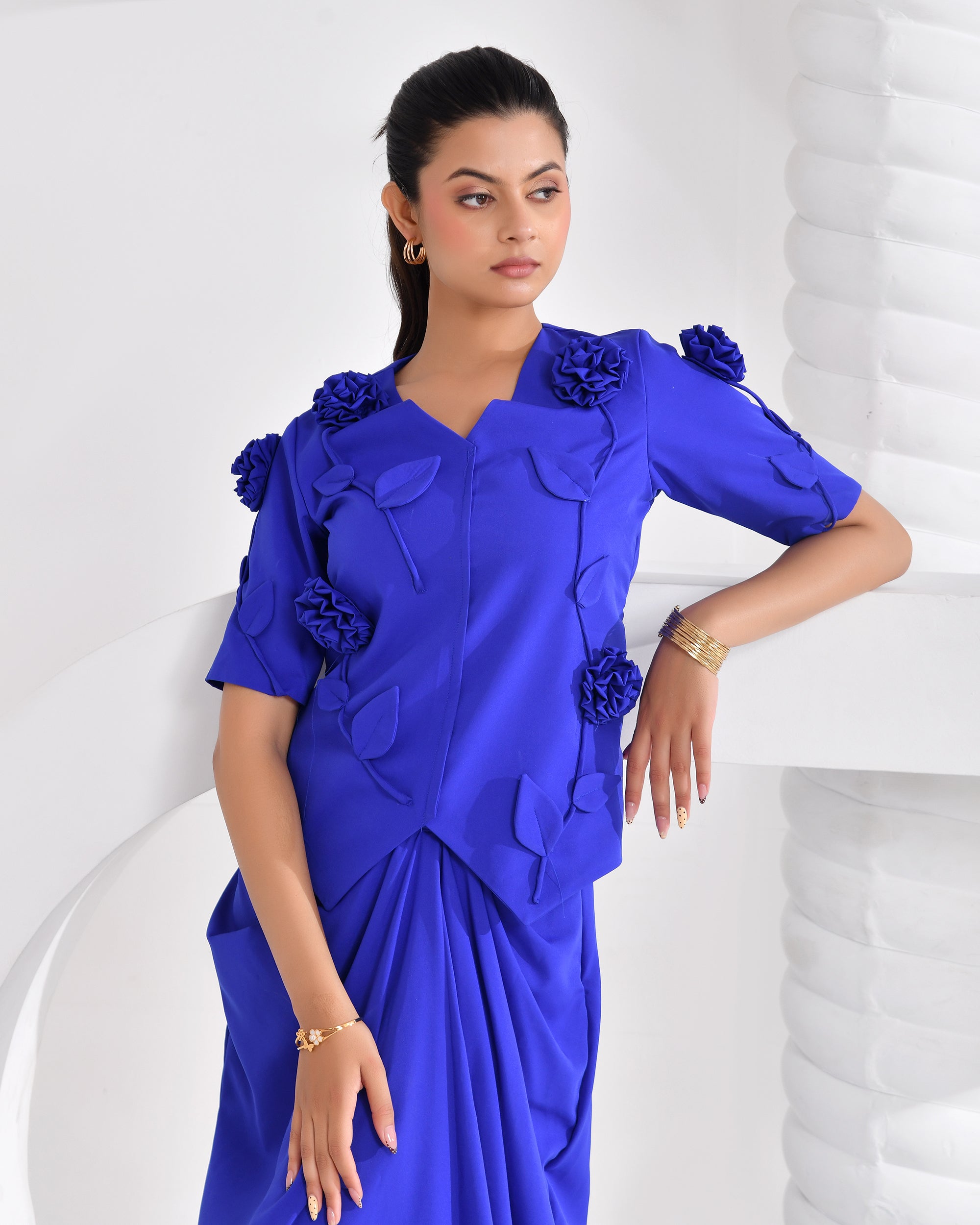 Royal Azure Drape Set