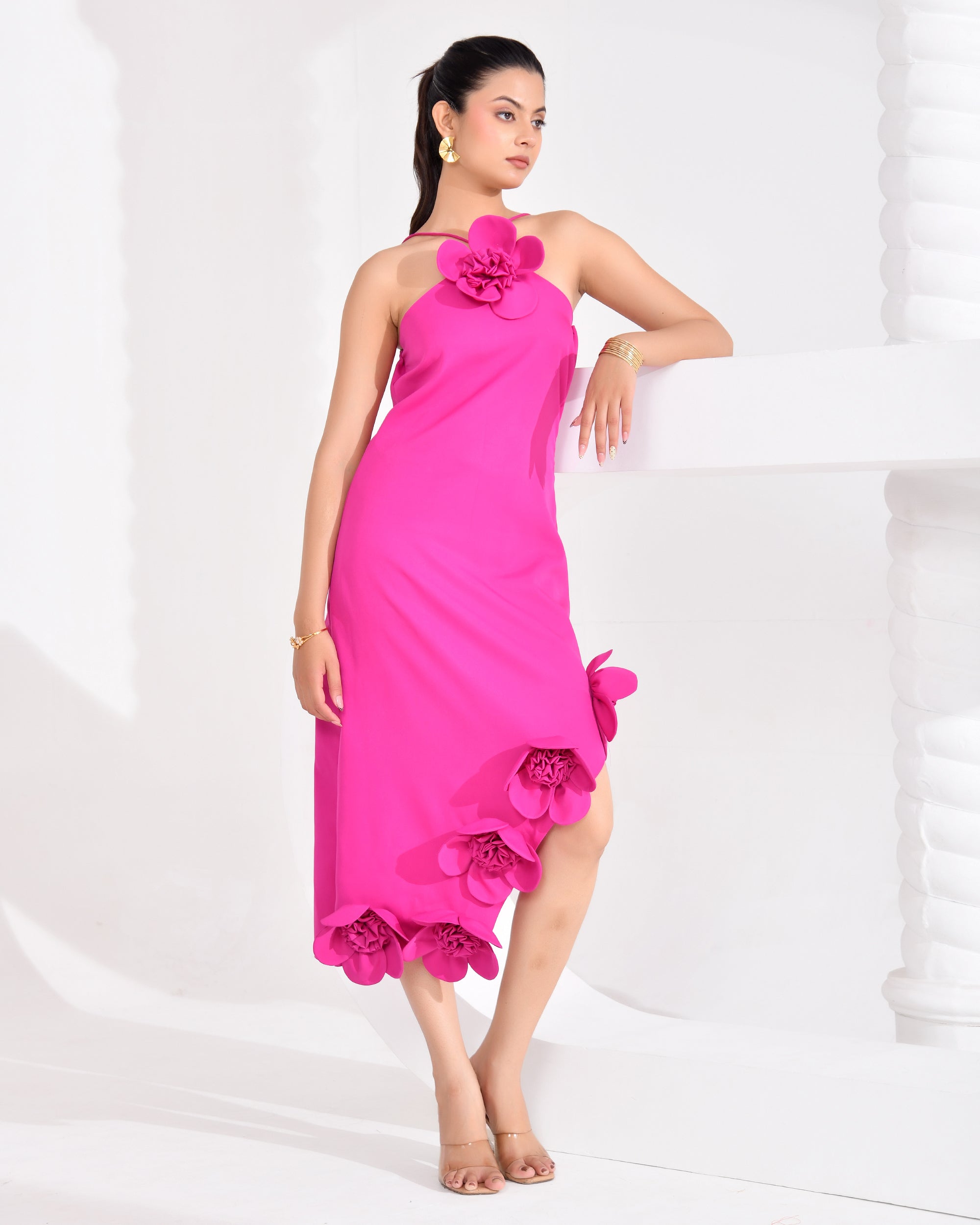 Fushsia Cascade Midi